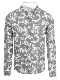 Pánská šedá košile Dstreet model 21966515 - FashionStreet