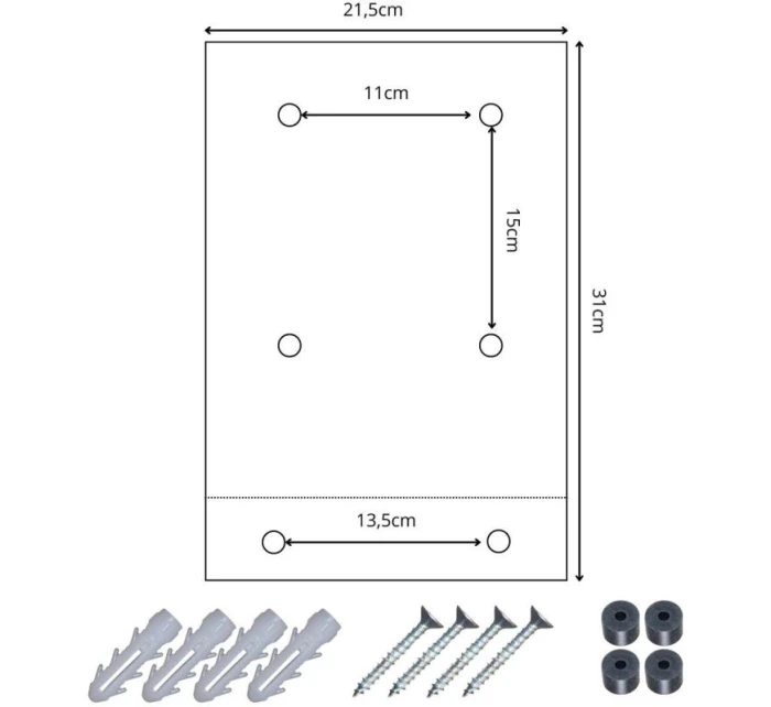 POŠTOVÁ SCHRÁNKA 21,5X9X31CM 1067537 SASKA GARDEN POŠTOVÁ SCHRÁNKA 21,5X9X31CM 1067537 SASKA GARDEN