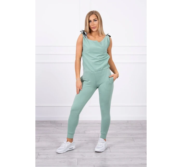 s nápisem tmavě mátový model 18747059 - K-Fashion s nápisem tmavě mátový model 18747059 - K-Fashion