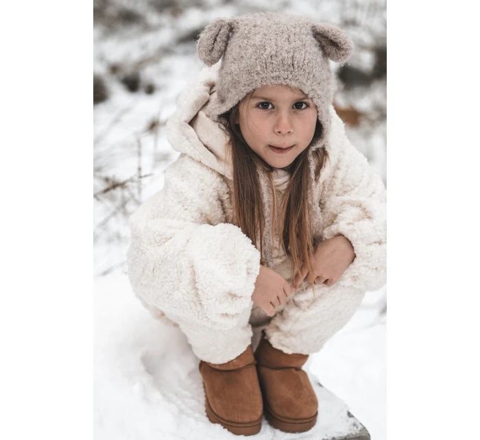 Dziecięce Śniegowce Botki Ocieplane Camel Nallita Dziecięce Śniegowce Botki Ocieplane Camel Nallita