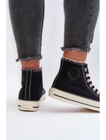 Dámské vysoké tenisky Big Star model 21654788 černé - Big Star Shoes