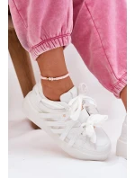 Eko Kožené Tenisky Na Platformě Bílé model 21687580 - Boto