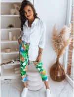 Dámské kalhoty FLOWER GARDEN zelené Dstreet model 21969449 - FashionStreet
