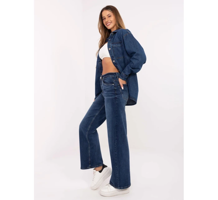 Nohavice D85083BI62544D295 tmavomodré Nohavice D85083BI62544D295 tmavomodré