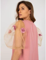 LK SK 506733 šaty.85 tmavo ružová