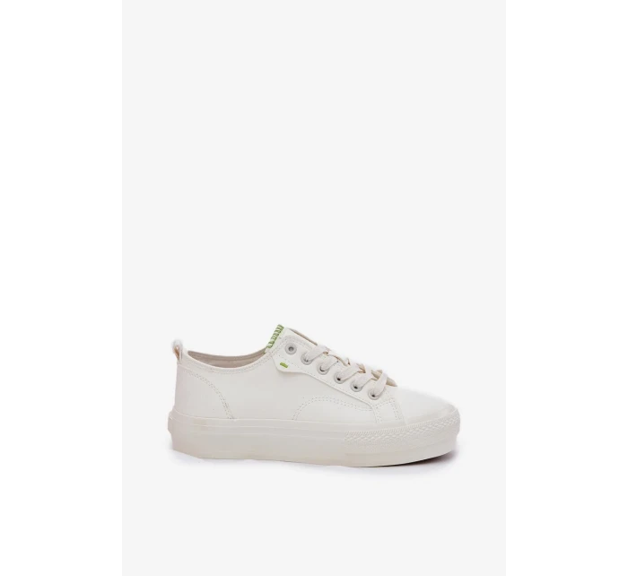 Dámské tenisky na platformě z ECO kůže Big Star – bílé Dámské tenisky na platformě z ECO kůže Big Star – bílé