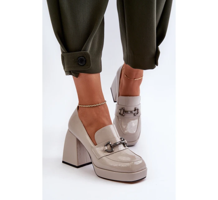 dámské polobotky na podpatku šedé D&A model 21655802 - S.Barski dámské polobotky na podpatku šedé D&A model 21655802 - S.Barski