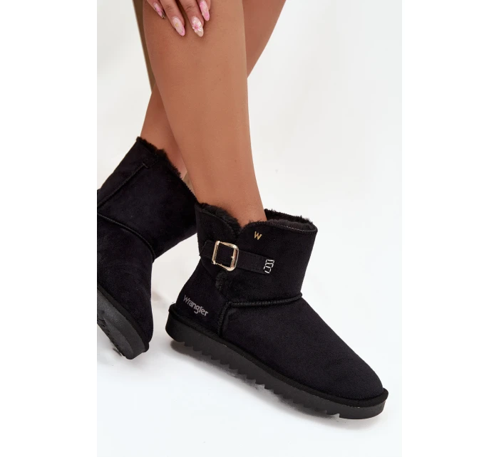 Śniegowce Damskie Z Klamrą Wrangler 20253091.25Y Czarne