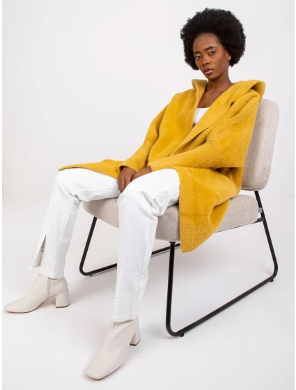 Dámsky kabát MBM PL 1518.95P tmavo žltý