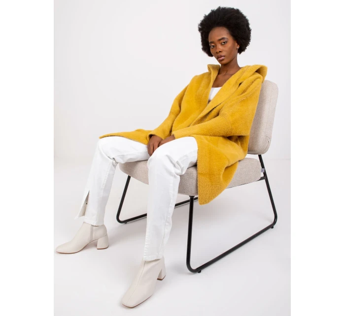 Dámsky kabát MBM PL 1518.95P tmavo žltý