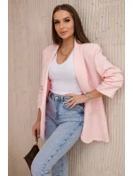 Sako s klopami elegantní pudrově model 20648440 - Kesi Sako s klopami elegantní pudrově model 20648440 - Kesi