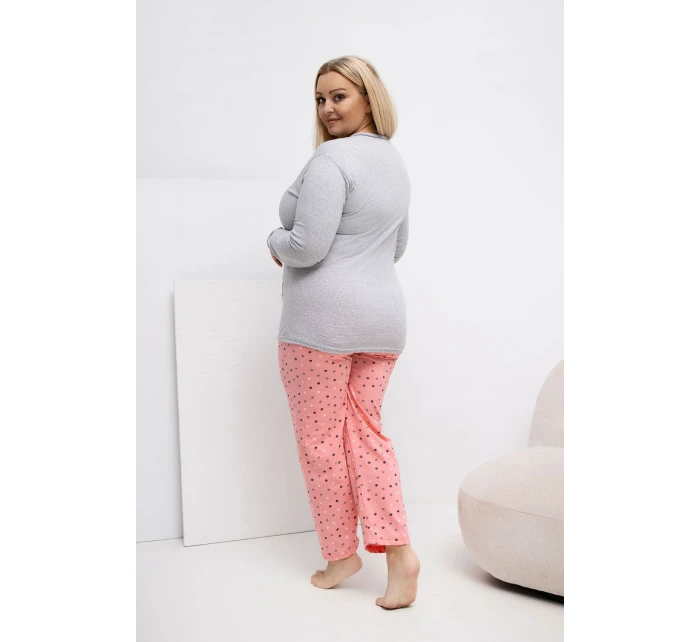 Pohodlné pyžamo pre plnoštíhly model 223305 Forever Pink