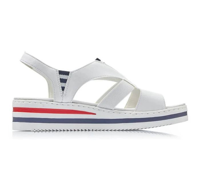 Sandály na platformě W model 22082975 bílé Rieker - Inny