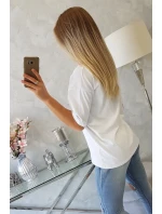 Kúzelná blúzka s potlačou biela