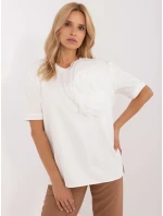 Bluzka LK BZ model 20463569 ecru - FPrice Bluzka LK BZ model 20463569 ecru - FPrice