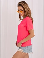 T shirt RV TS model 22223017 fluo różowy - FPrice T shirt RV TS model 22223017 fluo różowy - FPrice