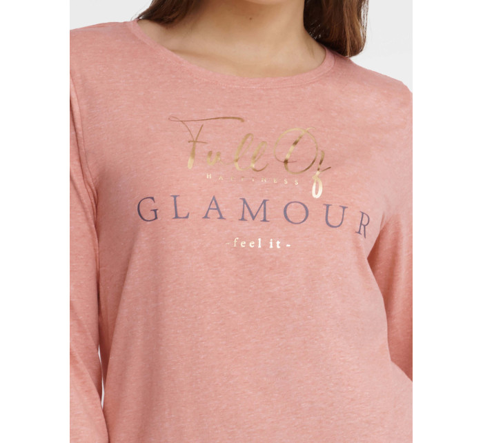 Glam pyžamo 40936-39X Ružová a šedá - Henderson Ladies