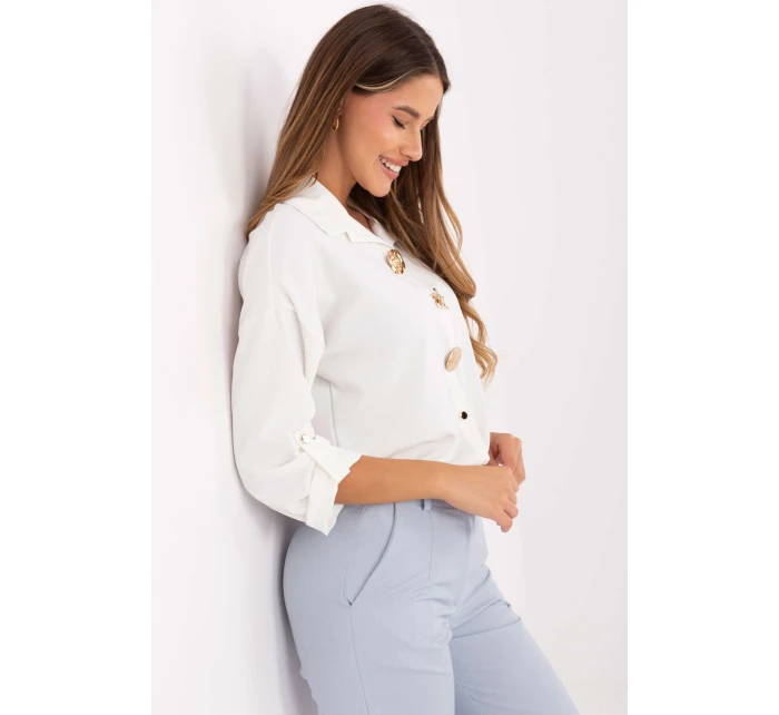 Košeľa s dlhým rukávom model 219050 Rue Paris Košeľa s dlhým rukávom model 219050 Rue Paris