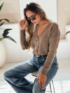 Dámsky sveter DESTANY beige FashionStreet MY1738