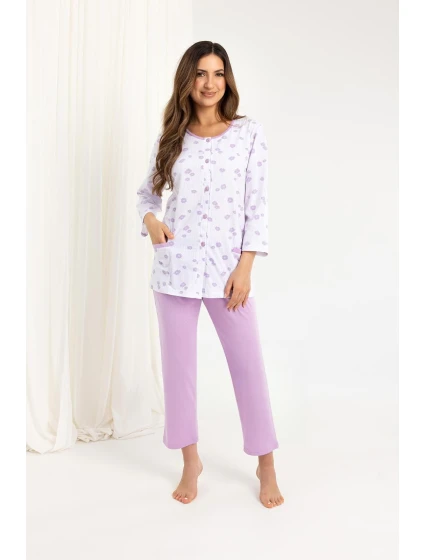 Regina 723 7/8 2XL-3XL Z25/26 dámske pyžamo bez zipsu