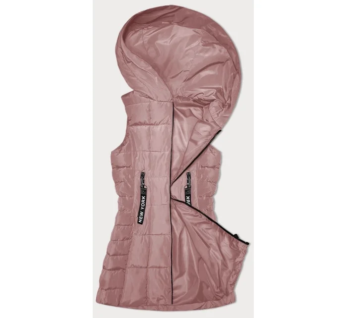 Ružová dámska vesta s kapucňou S'West (B8225-83) Ružová dámska vesta s kapucňou S'West (B8225-83)