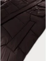 Zimná bunda Libland zo zmiešaných materiálov, hnedá (7820)