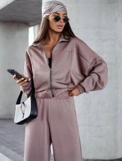 Komplet damski  i bluza ze cappuccino model 21470456 - Moon