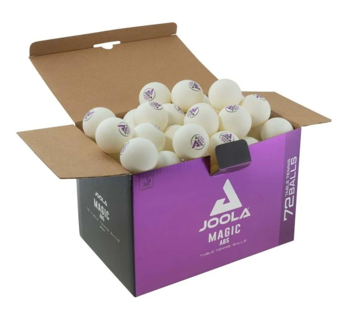 JOOLA MAGIC ABS 72 KS LOPTIČIEK NA STOLNÝ TENIS BIELY