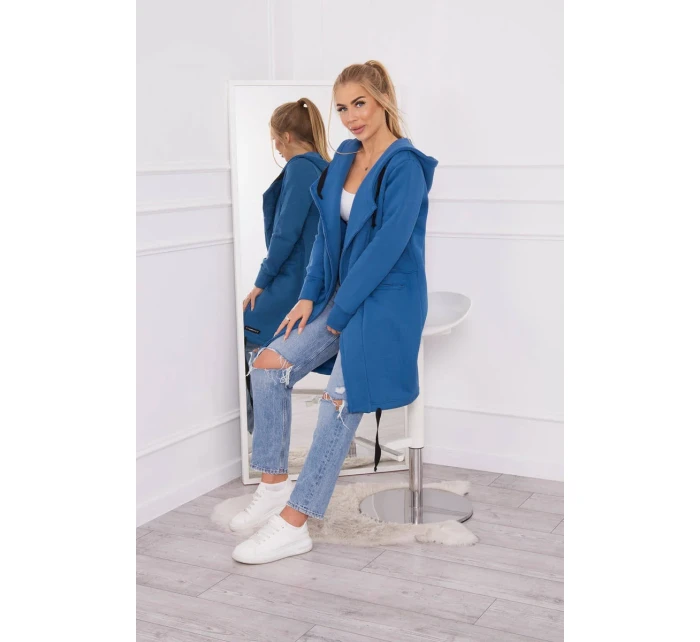 Zateplená džínová bunda s kapucí Zateplená džínová bunda s kapucí