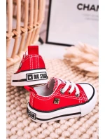 Dětské Klasické Tenisky Nízké BIG STAR model 21545379 červené - Big Star Shoes Dětské Klasické Tenisky Nízké BIG STAR model 21545379 červené - Big Star Shoes