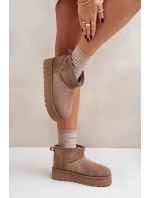 sněhule na platformě Big Star béžové model 21677565 - Big Star Shoes