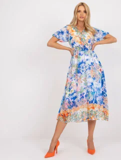 Šaty DHJ SK 15967 1.01P biela a modrá