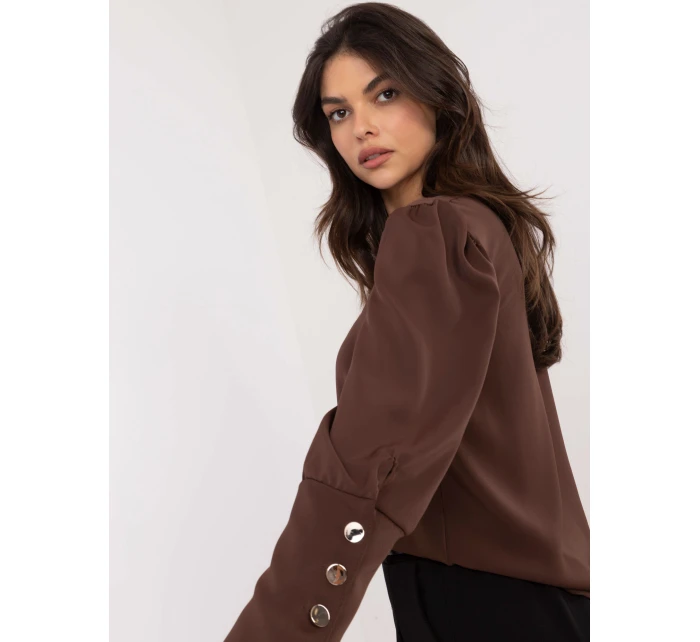 Blúzka MI BZ M721.38 tmavohnedá