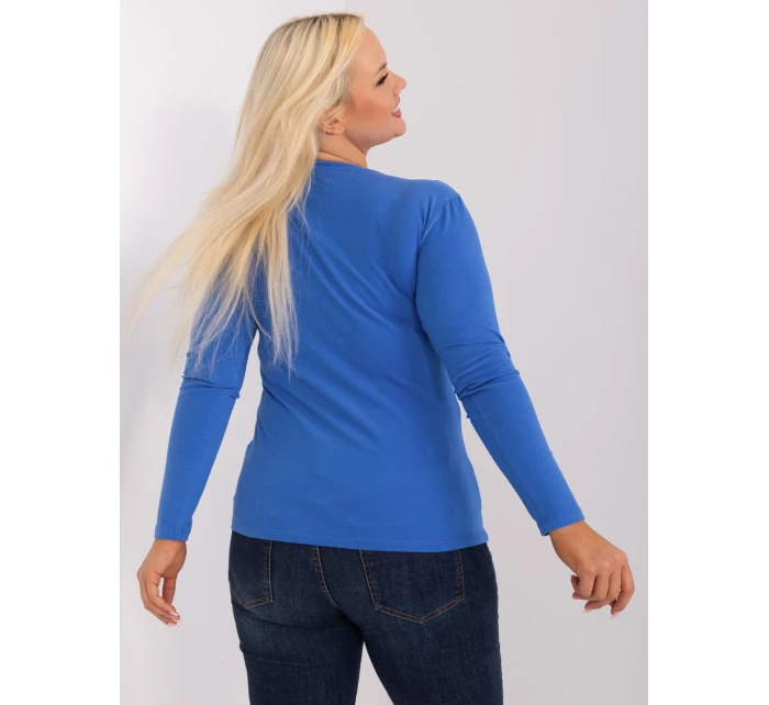 Bluzka RV BZ model 19465424 ciemny niebieski - FPrice Bluzka RV BZ model 19465424 ciemny niebieski - FPrice
