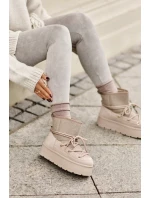 Snežnice s viazaním na platforme béžové Mavora Snežnice s viazaním na platforme béžové Mavora