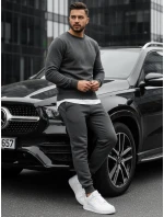 Pánska mikina s kapucňou antracitová BX2405