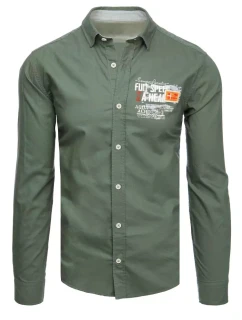 Pánske zelené tričko FashionStreet DX2277