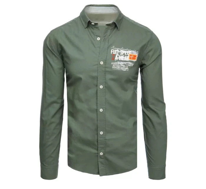 Pánske zelené tričko FashionStreet DX2277