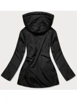 Červeno-čierna obojstranná dámska prešívaná bunda (MHM-W589) Červeno-čierna obojstranná dámska prešívaná bunda (MHM-W589)