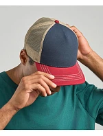Atlantis Headwear Rapper Canvas-S 5-panelová truckerová čiapka 33.0234 šedá/čierna Atlantis Headwear Rapper Canvas-S 5-panelová truckerová čiapka 33.0234 šedá/čierna