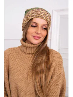 Pola fleecová čiapka K267 green+yellow neon