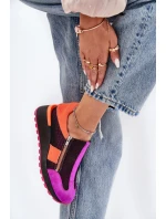 Kožené sneakersy na klínu Černé model 21691354 - Maciejka