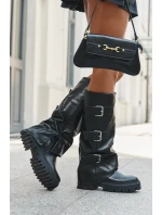 Zateplené dámské kozačky se  Černé model 21709299 - Boto