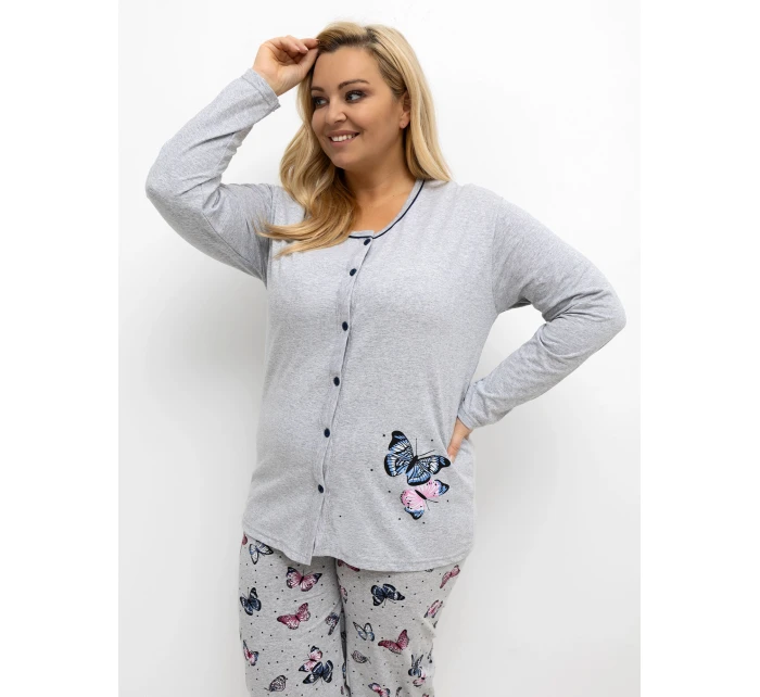 Piżama DU PI FP model 21766219 szary - FPrice Piżama DU PI FP model 21766219 szary - FPrice