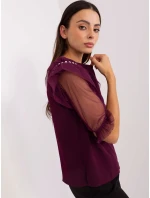 Blúzka LK BZ 506682.26P tmavo fialová