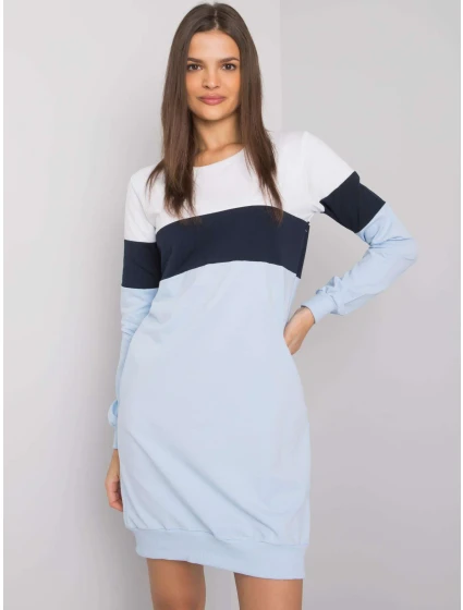 Dámské šaty RV SK model 17926413 bílé a modré - FPrice