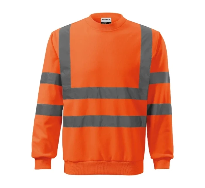 HV Essential unisex fluorescenčná oranžová mikina