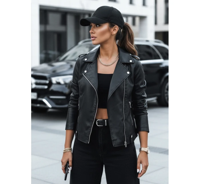 dámská kožená bunda ramones black Dstreet model 21971234 - FashionStreet