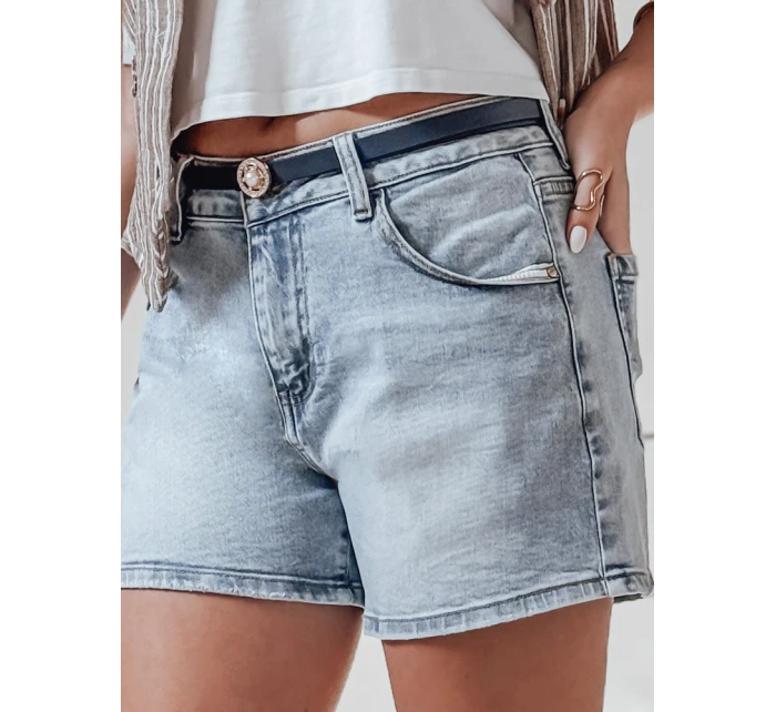 Dámské džínové šortky s páskem  modré Dstreet model 21987617 - FashionStreet