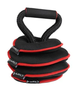 Kettlebell nastaviteľný mäkký 20 lbs HMS KRM20